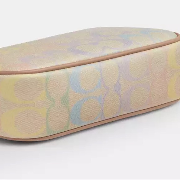 COACH Nolita 19 In Rainbow Signature Canvas Shoulder Bag - Picture 3 of 5